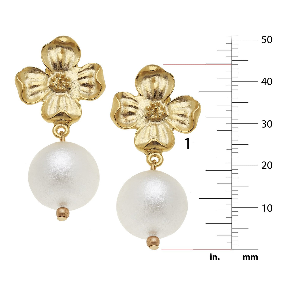 Buy Twirly Pearl Drop Earrings | Boldiful